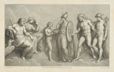 Herkules presenteras för Jupiter och Juno