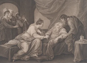 King Lear och Cordelia Shakespeare, King Lear, akt 4, scen 7, ca. 1783.