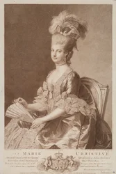 Maria Kristina, ärkehertiginna av Österrike, gift med Albert av Sachsen-Teschen, 1782