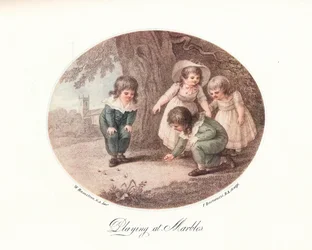 Spelar på Marbles, 1906
