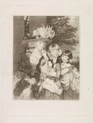 Porträtt av Lady Smith och hennes tre barn
