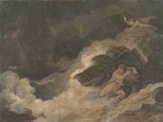 Shakespeares Tempest Macklins brittiska poeter, 1798.
