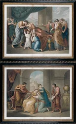 Alcestis död, efter Angelika Kauffman