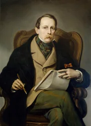 Självporträtt av Francis Coghetti (1802-1875)