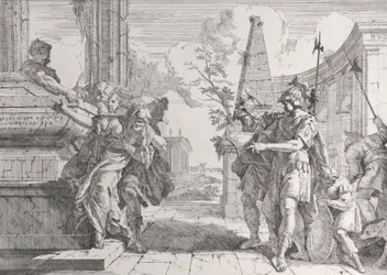 The Sacrifice of Polyxena, from Bacchanals and Histories, 1744., 1744.