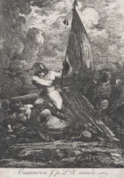 Slagscen, möjligen 1700-talet.
