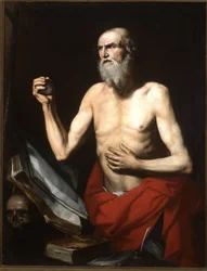 Sankt Hieronymus den ångerfulle, ca 1600 (målning)