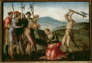 Ett kvinnligt helgons martyrskap (panel)