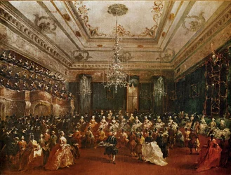 Galakonsert till ära för prinsessan Maria Fedorowna i Venedig, Italien (olja på duk)