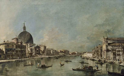 Canal Grande med San Simeone Piccolo och Santa Lucía