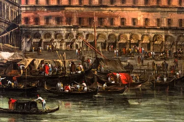 Rialtobron, detalj, efter 1754 (olja på duk)