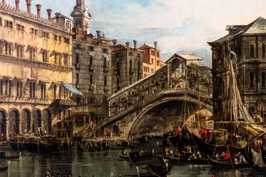 Rialtobron, detalj, efter 1754 (olja på duk)