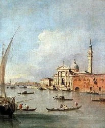 S. Giorgio Maggiore, sett från Giudecca (olja)