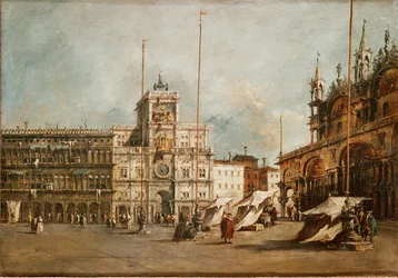 San Marco, Venedig, med klocktornet (olja på duk)