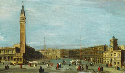 Piazza San Marco, Venedig som ser västerut,