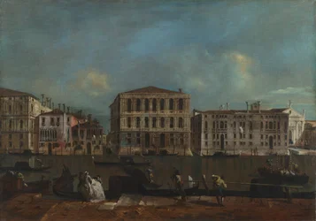 Venedig. Canal Grande med Palazzo Pesaro, 1755-1760