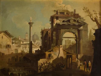 Vy över en italiensk stad