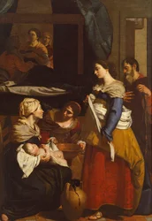 Jungfruns födelse, av Francesco Guarino (1611-1654)