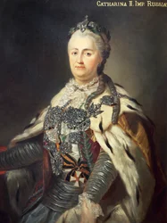 Porträtt av Katarina II, även känd som Katarina den stora (Stettin