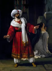 Giovanni David (1790-1864) i rollen som Alexander i melodrama Arabs in Gaul av Giovanni Papini (1796-1867)