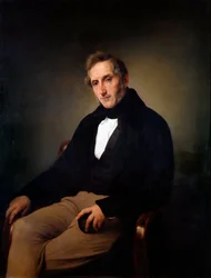 Italienska: Porträtt av Alessandro Manzoni Porträtt av Alessandro Manzoni