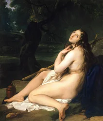 Den botgörande heliga Maria Magdalena, av Francesco Hayez (1791-1882)