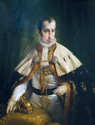 Porträtt av Ferdinand I av Österrike, av Francesco Hayez