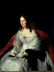 Porträtt av Sarah Louise Strachan (1818-1881), prinsessan av Sant