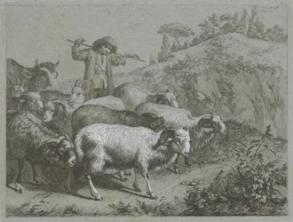Herde med baggar, getter och ko Shepherd Scenes (serietitel)