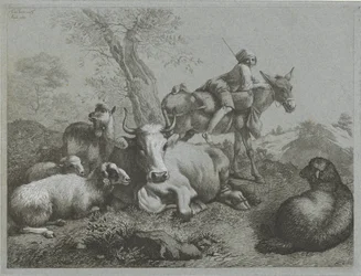Herde på åsna med flock Shepherd-scener (serietitel)