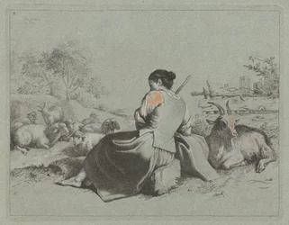 Sittande herdinna, 1762.