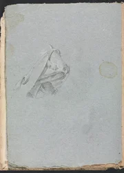 Verona Skissbok: Draperistudie sida 10, 1760.