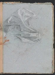 Verona Skissbok: Draperistudie sida 37, 1760.