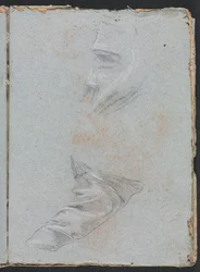 Verona Skissbok: Draperistudie sida 39, 1760.