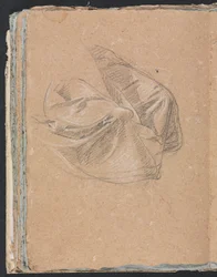 Verona Skissbok: Draperistudie sida 50, 1760.