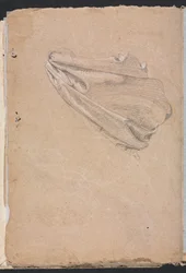 Verona Skissbok: Draperistudie sida 6, 1760.