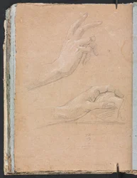 Verona Skissbok: Hands page 92, 1760.