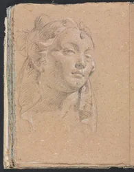 Verona Sketchbook: Head of a woman (sida 58)