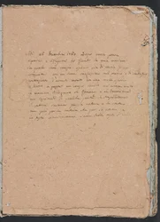 Verona Skissbok: Inskription sida 1, 1760.