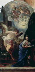 Bebådelsen, ca 1657-60 (olja på duk)