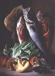 Stilleben med fisk