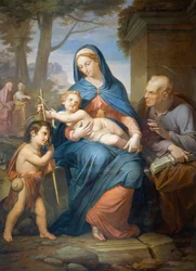 Helig familj, ante 1836, av Francesco Nenci (1781-1850), olja på duk, 200x147 cm