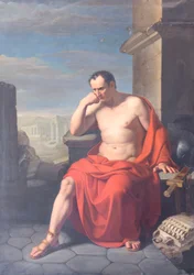 Marius sittande på ruinerna av Kartago, Francesco Oliva