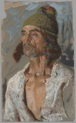 A Shepherd (Studie för "The Vow") (recto); Woman Holding a Baby (Studie för "The Vow") (verso)