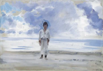 Pojke på stranden