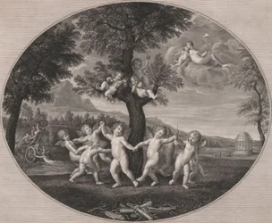Amorer firar våldtäkten av Proserpina, 1805-12.