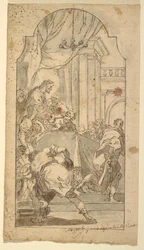 Teckning, Den sista måltiden, 1746-86