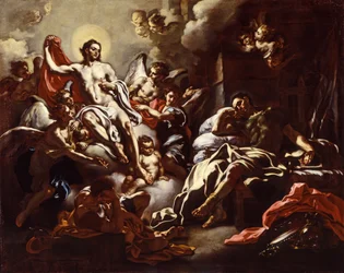 Kristus uppenbarar sig i en dröm för Sankt Martin, ca 1733