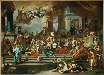 Heliodoros fördrivning från templet (målning på duk)
