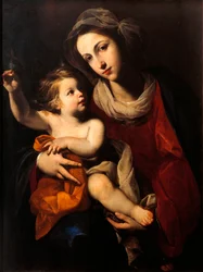 Madonna och barn av Francesco Solimena (1657-1747)